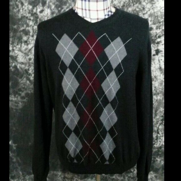 Sebastian cooper cashmere blend modern fit diamond - Picture 1 of 5